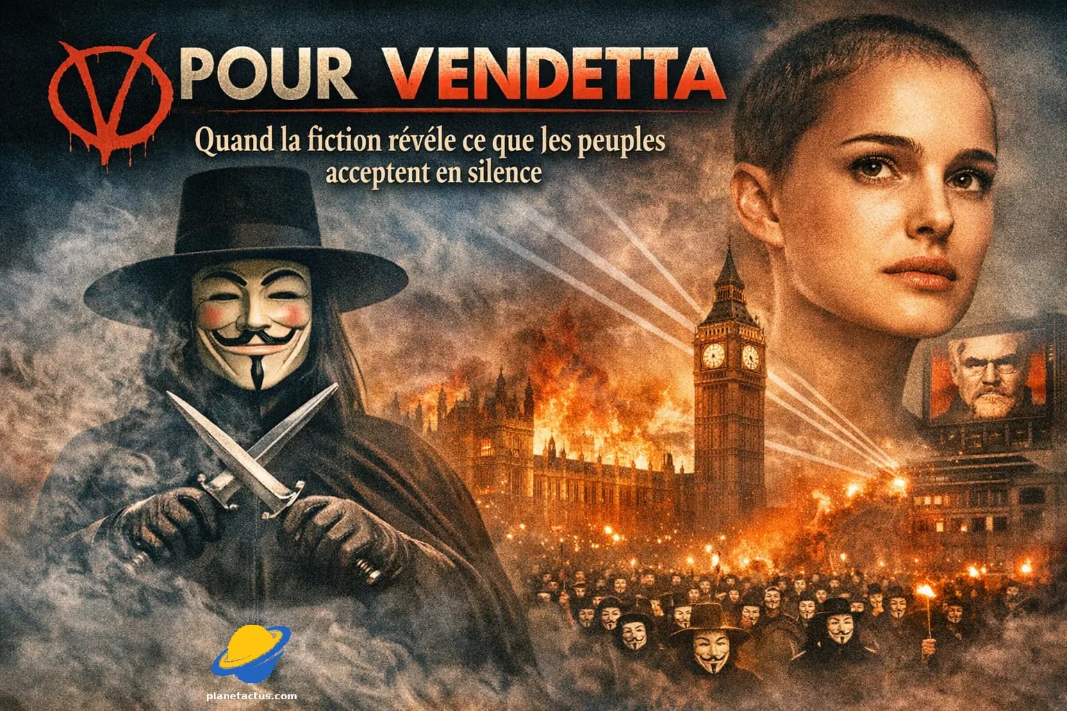 V Pour Vendetta : Quand la Peur Gouverne, le Peuple Consent. V Pour Vendetta : Quand la Peur Gouverne, le Peuple Consent.